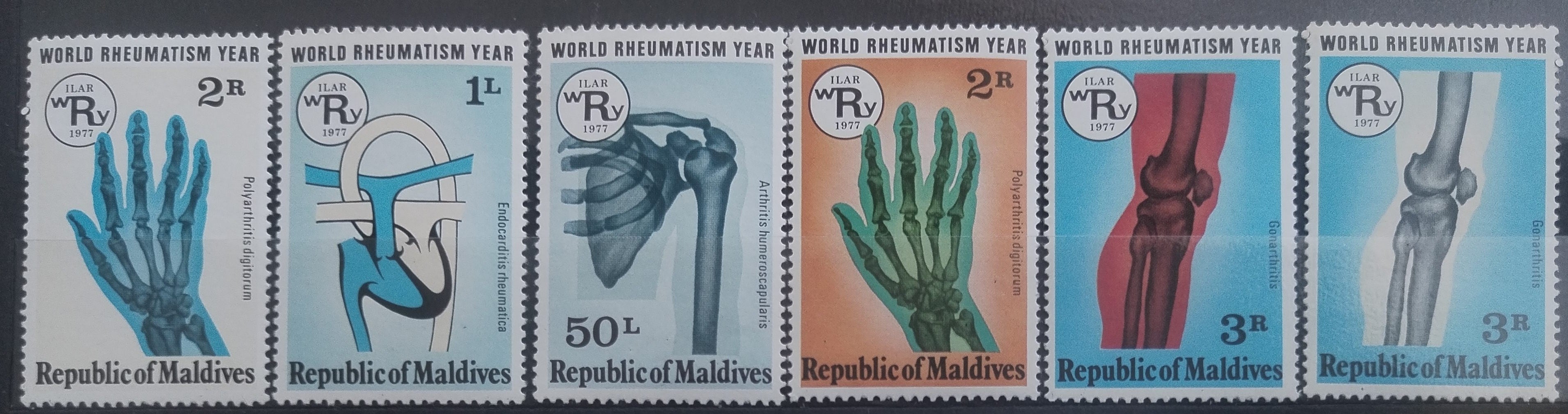 Maledivy 1977 Boj proti revmatismu (50L je MH)