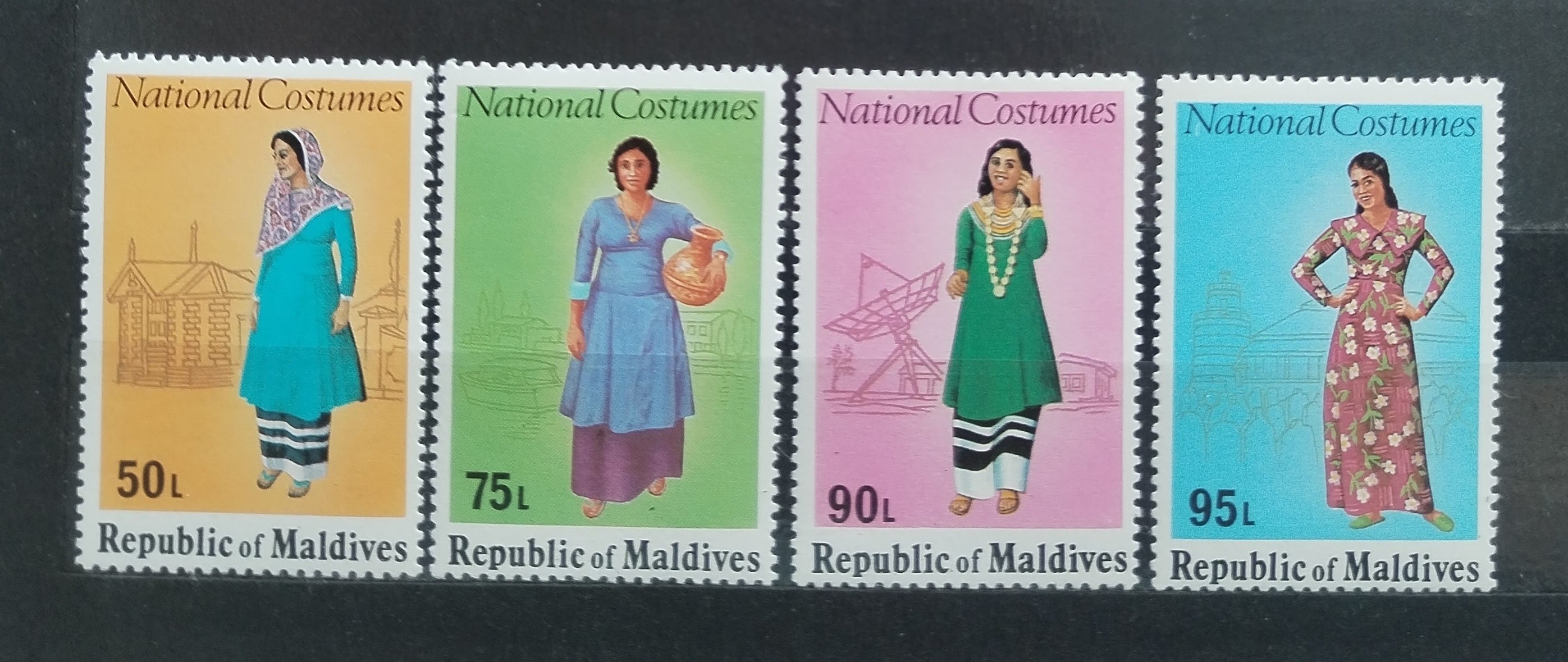 Maledivy 1979 Národní kroje