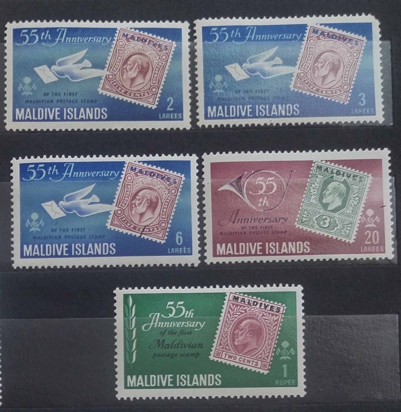 Maledivy 1961 Výběr - výročí známky