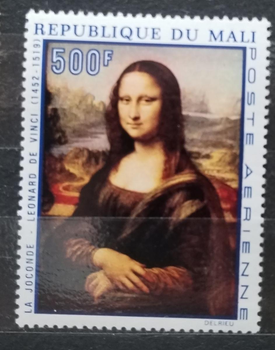 Mali 1969 Výročí Leonardo da Vinci, Mona Lisa a umění