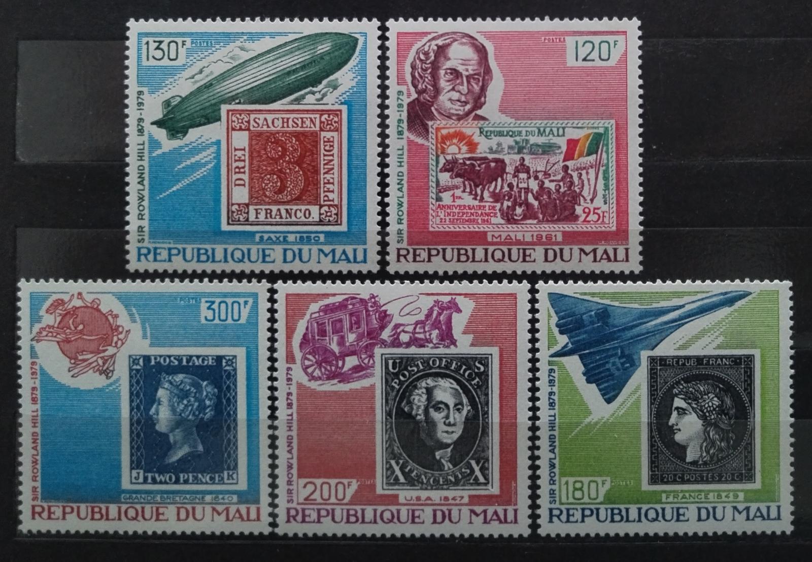 Mali 1979 Sir Rowland Hill, známky a doprava