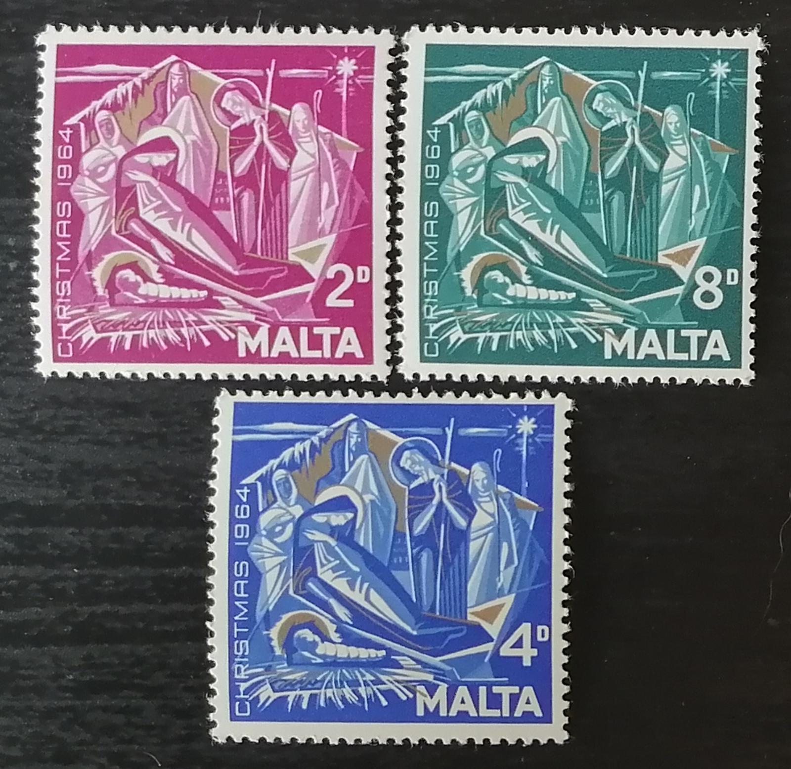 Malta 1964 Vánoce a svatá rodina, Betlém