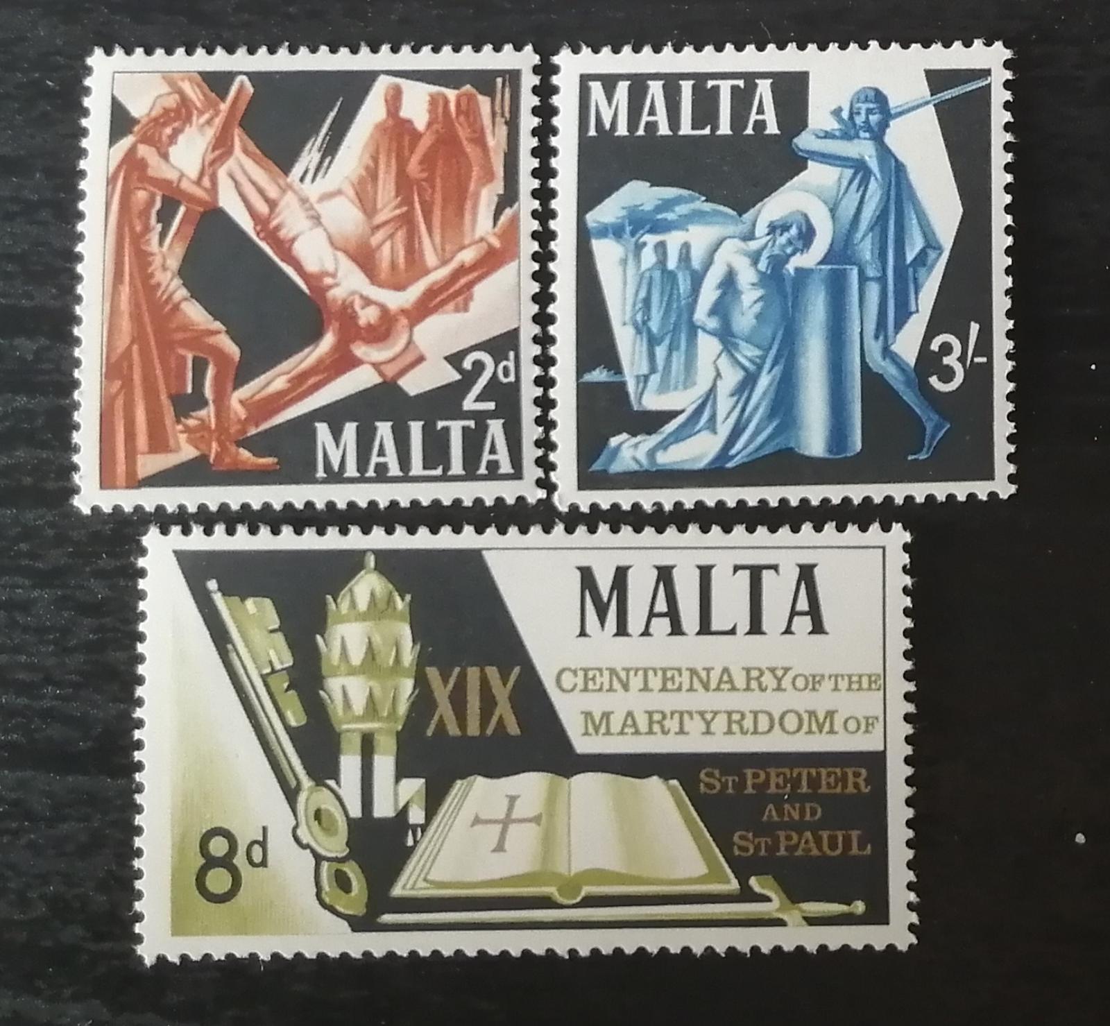 Malta 1967 1900 let mučednictví sv. Petra a Pavla