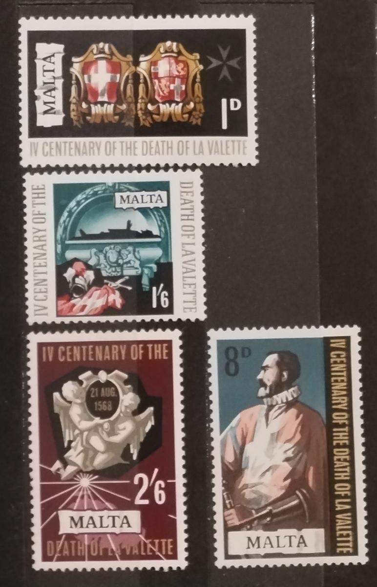 Malta 1968 Výročí smrti mistra řádu La Valette