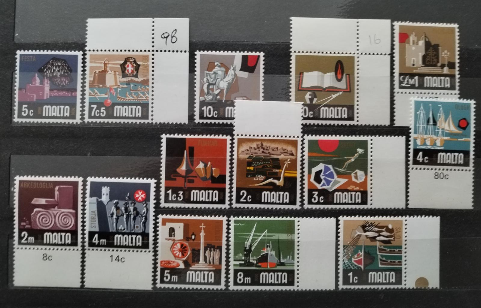 Malta 1973 Definitiva: Ostrovní výjevy a kultura po 1ML