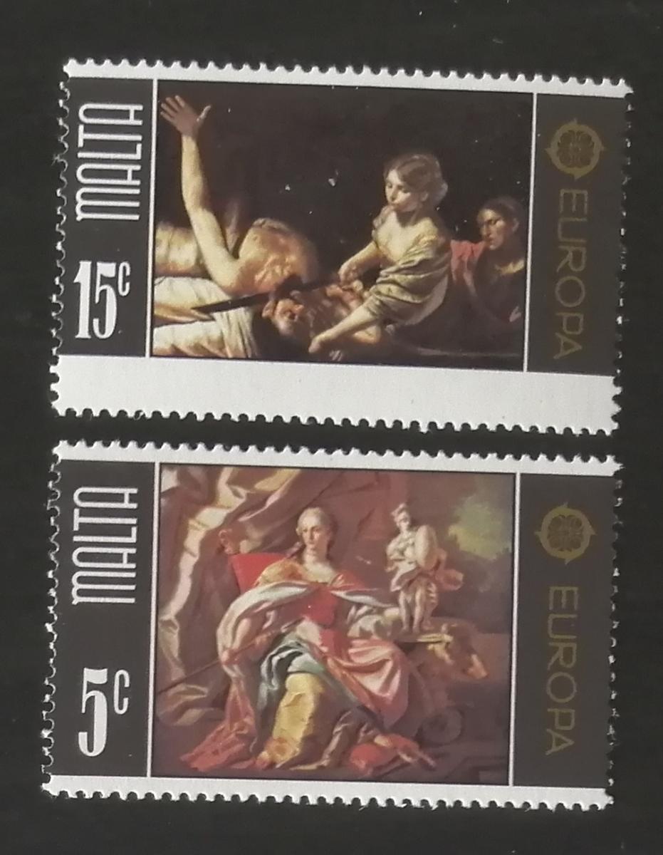 Malta 1975 Barokní malby, umění, EUROPA