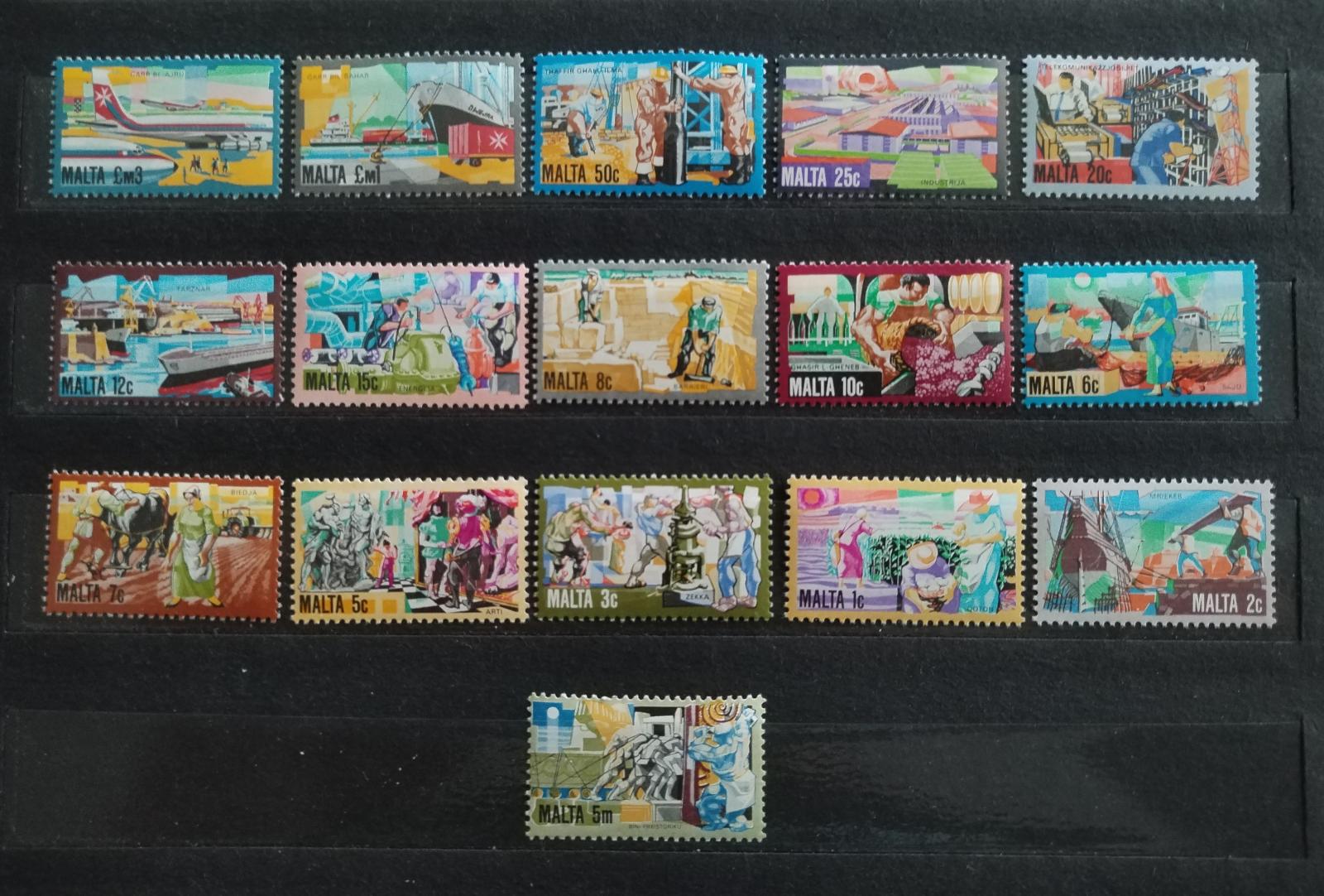 Malta 1981 25£ Ostrovní definitiva: Průmysl a kultura, Doprava