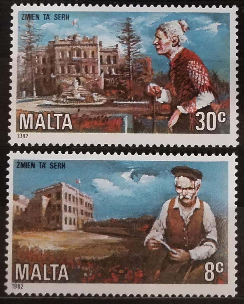Malta 1982 2,5€ Péče o staré občany, Sociální systém