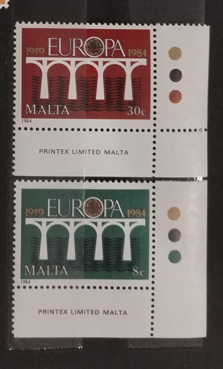 Malta 1984 2€ EUROPA - Mosty a výročí vydání