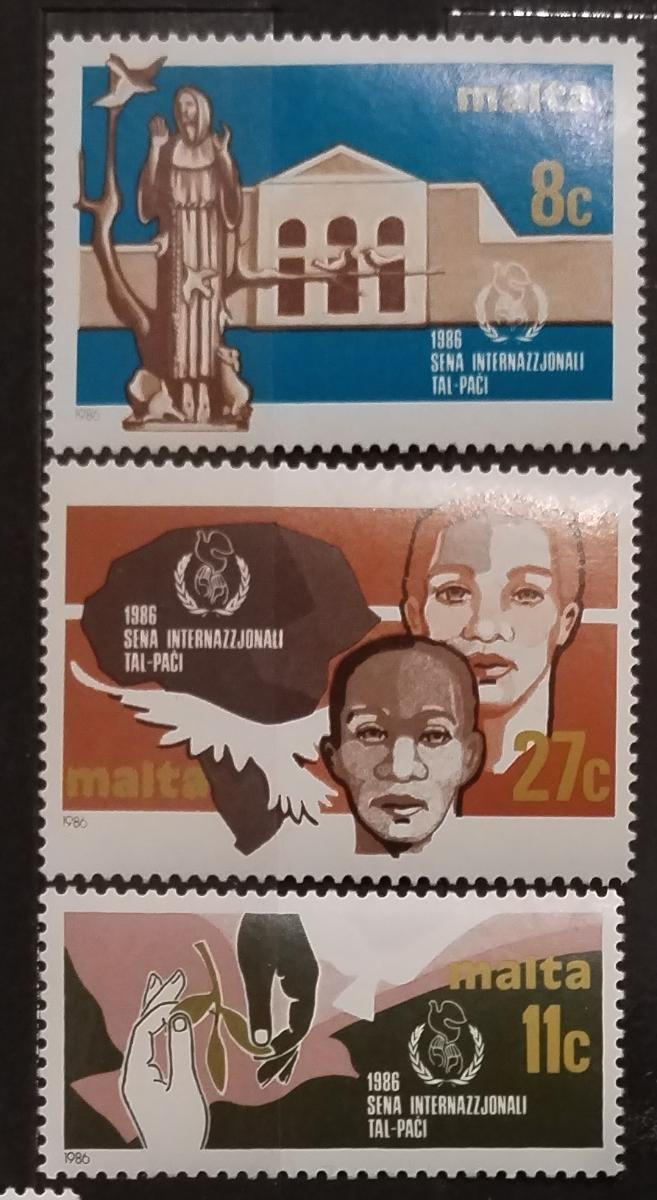 Malta 1986 6€ Mezinárodní rok světového míru