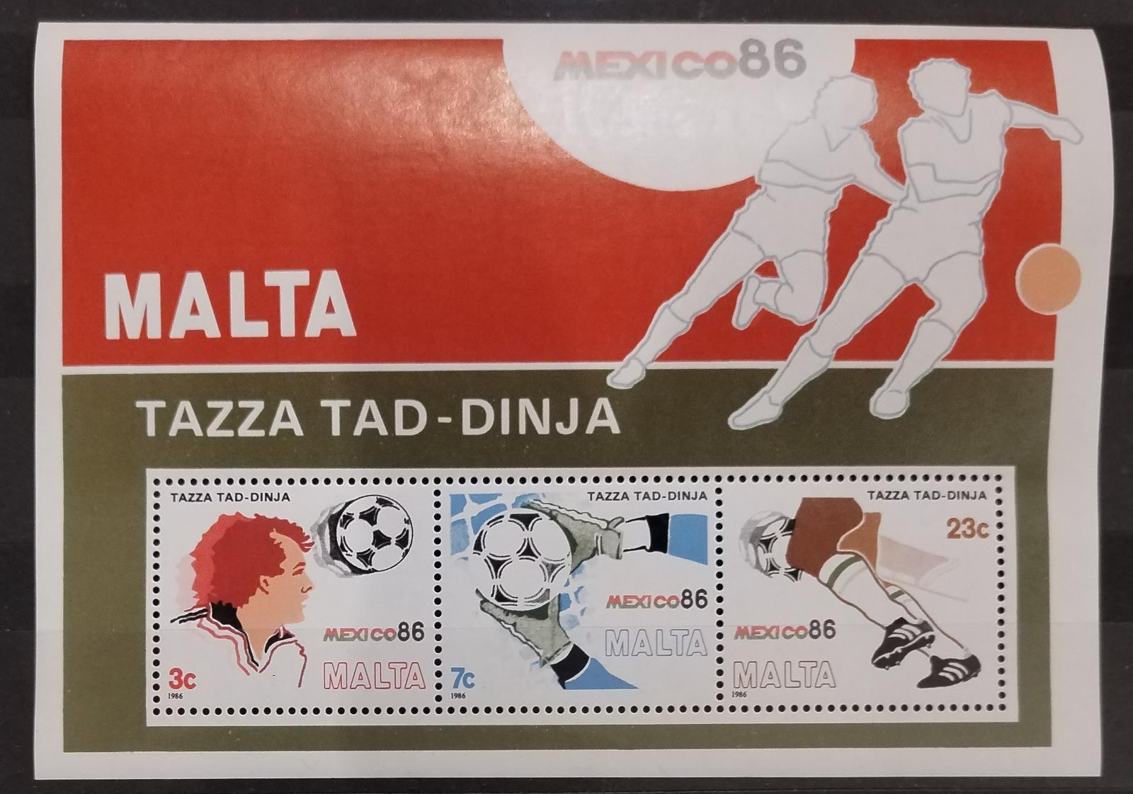 Malta 1986 7€ Fotbalový pohár, Sport