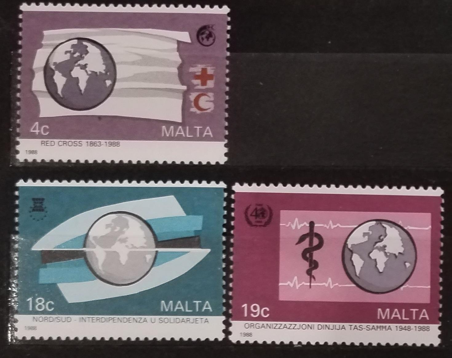 Malta 1988 4€ Medicína a výročí Červeného kříže