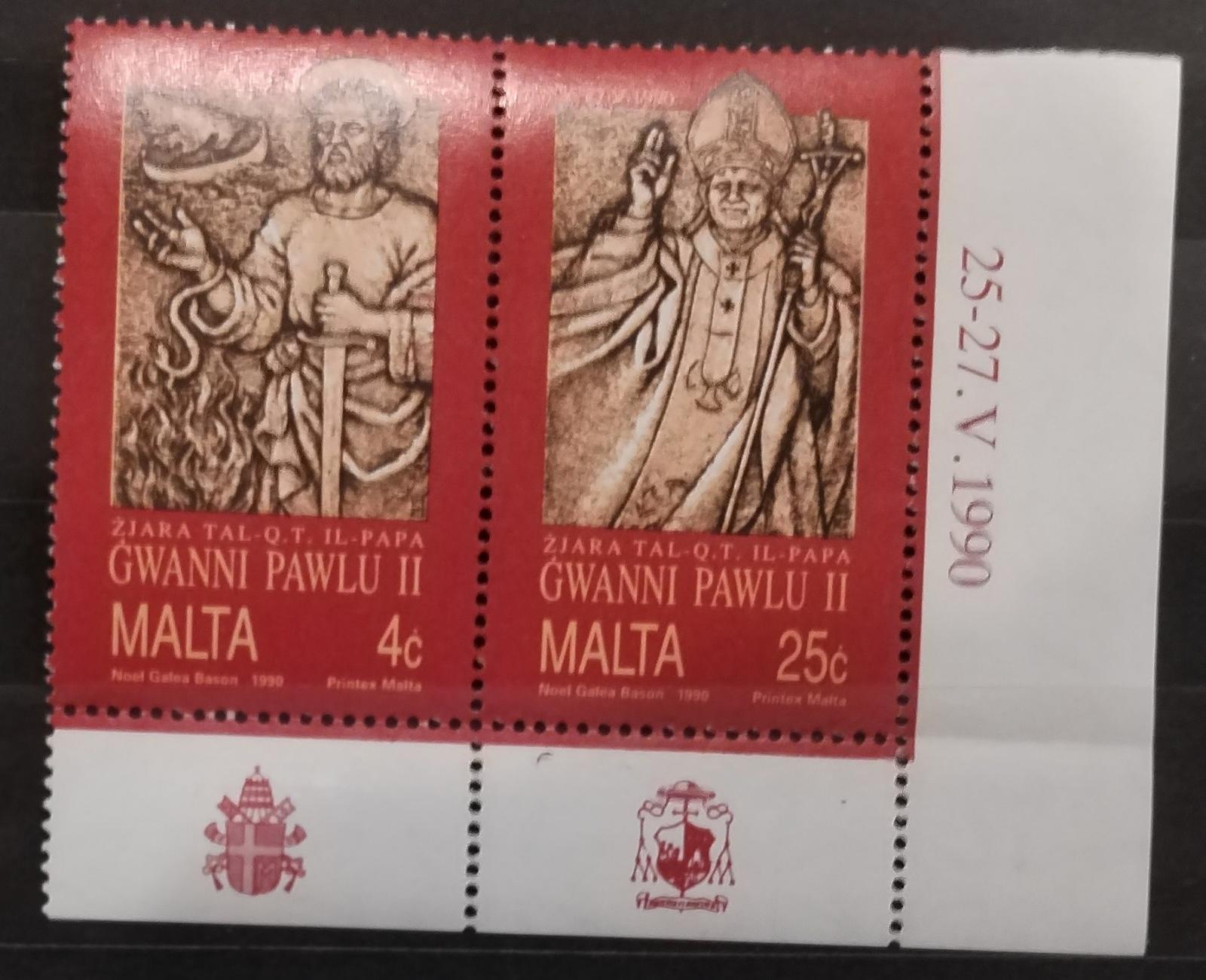 Malta 1990 3,5€ Papež a osobnosti katolictví