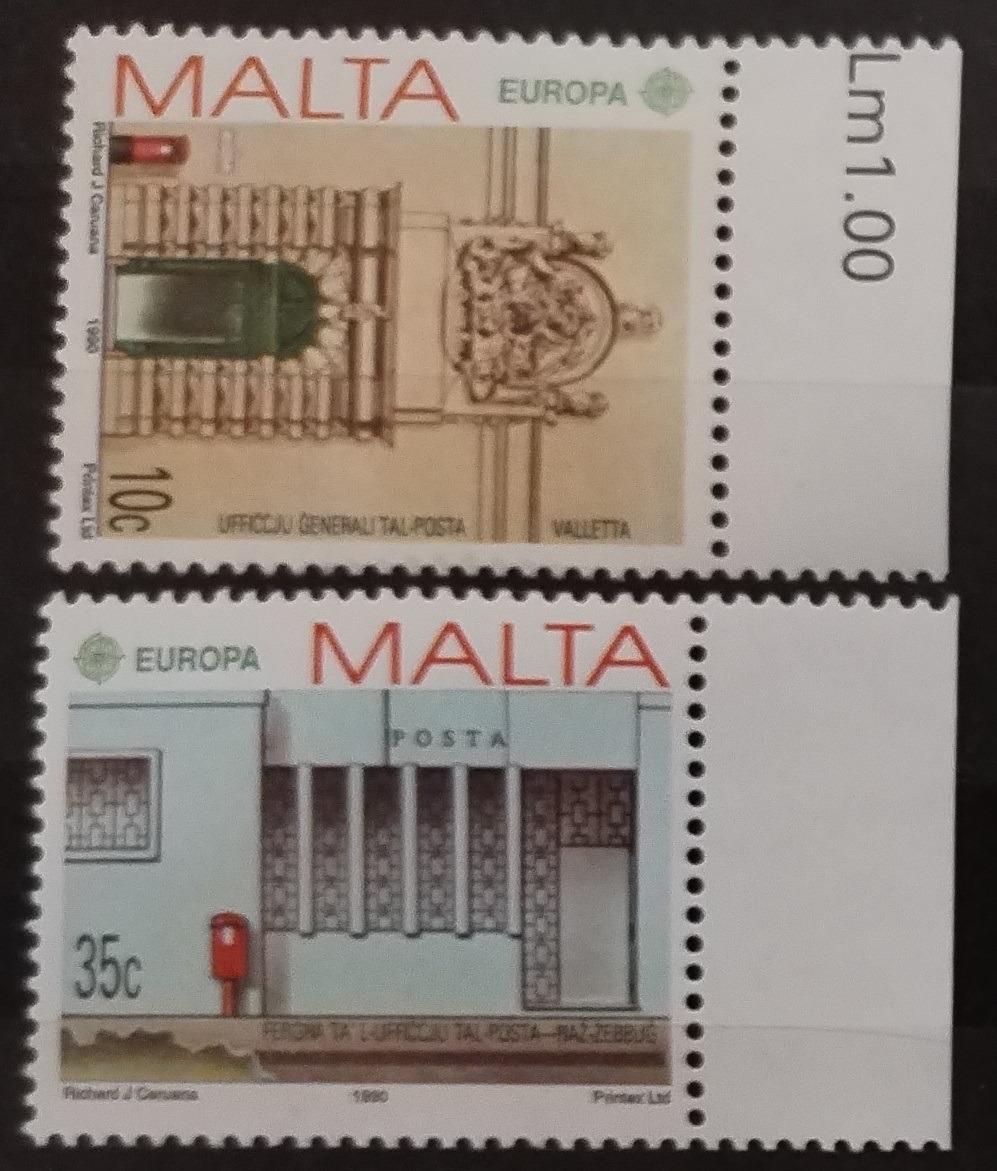 Malta 1990 3€ EUROPA a historické pošty