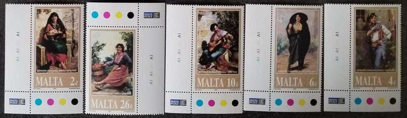 Malta 2001 50 let malíře Caruana, Umění