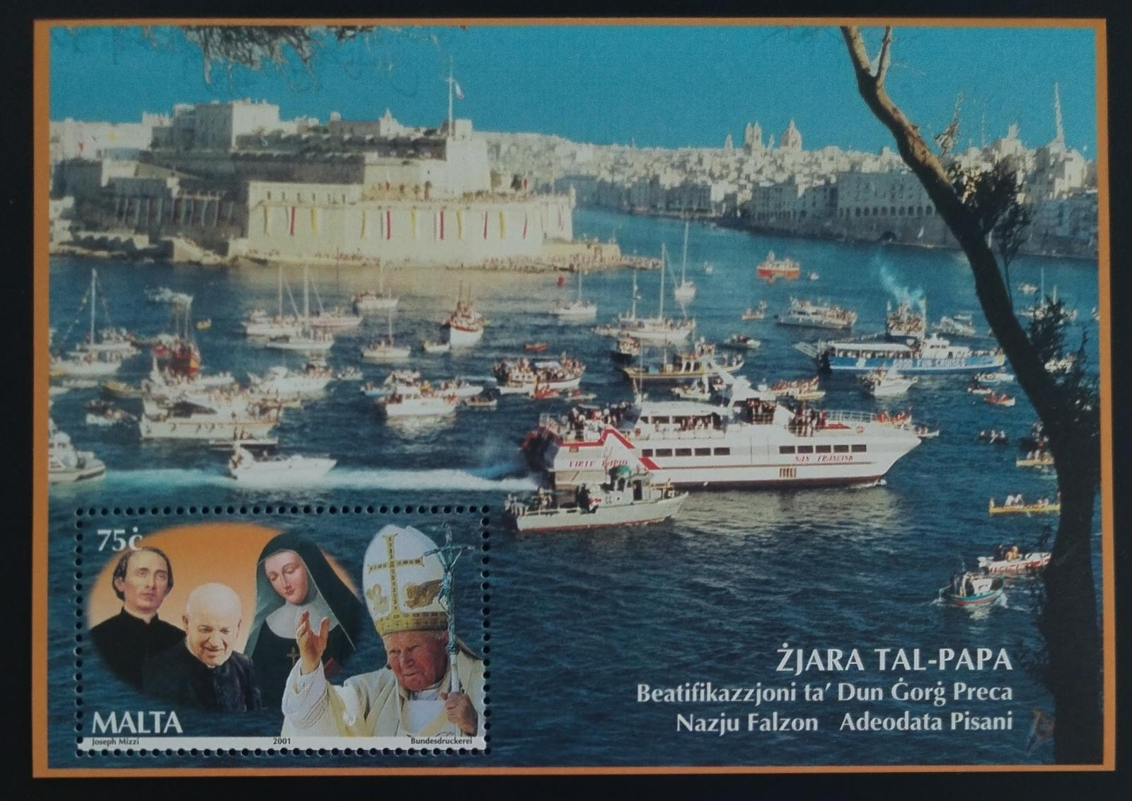 Malta 2001 Návštěva papeže Jana Pavla II.