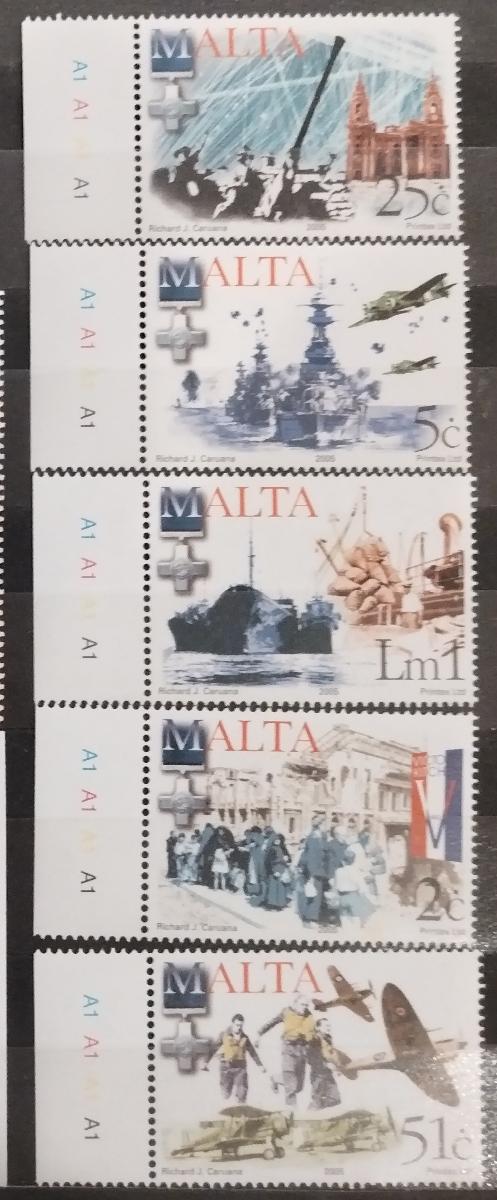 Malta 2005 8,5€ Výročí konce druhé světové války, Vojenství