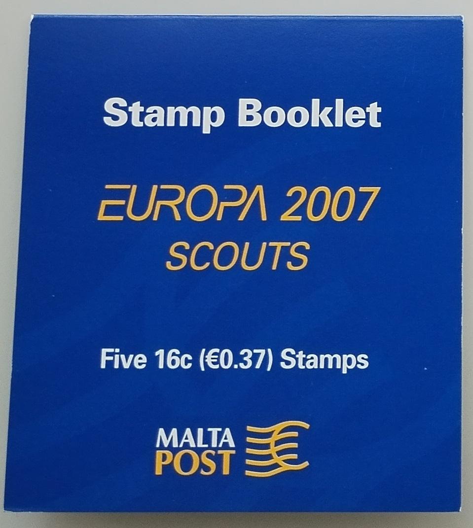 Malta 2007 Století skautingu, EUROPA vydání v sešitku