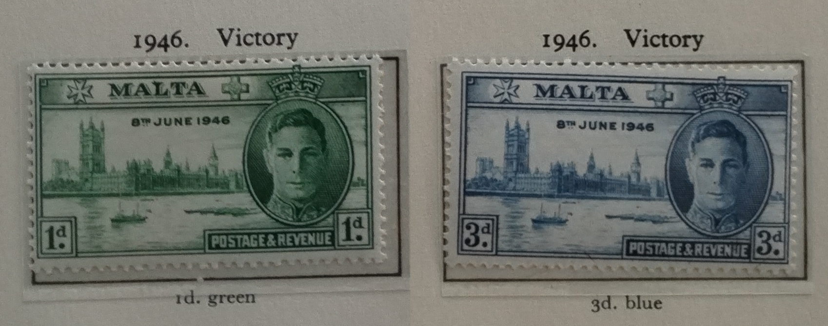 Malta 1946 Vítězství ve Druhé světové válce
