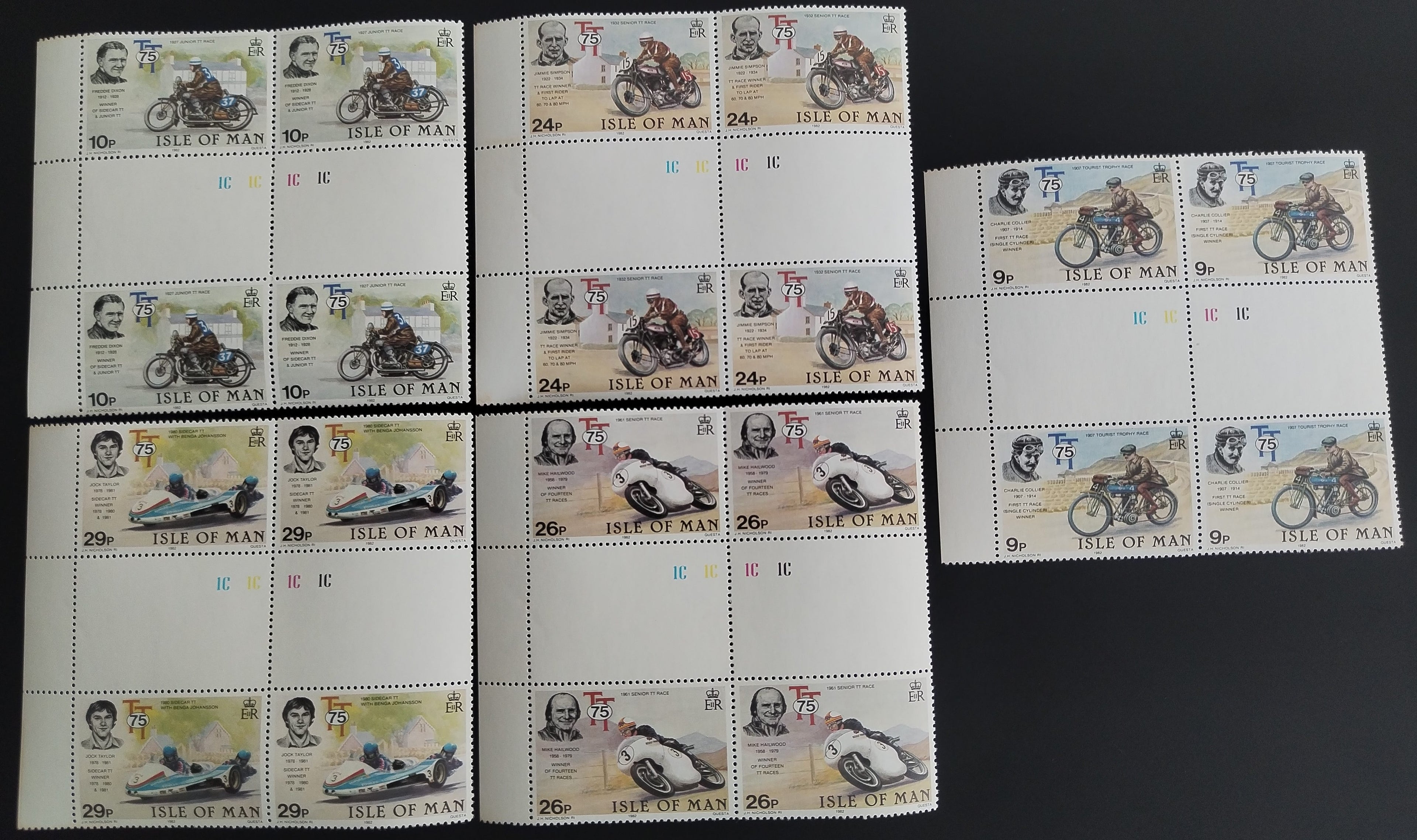 Ostrov Man 1982 Závody motorek a sport ČTVEŘICE