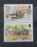 Ostrov Man 1988 Tramvaje a vlaky, cívkové hodnoty