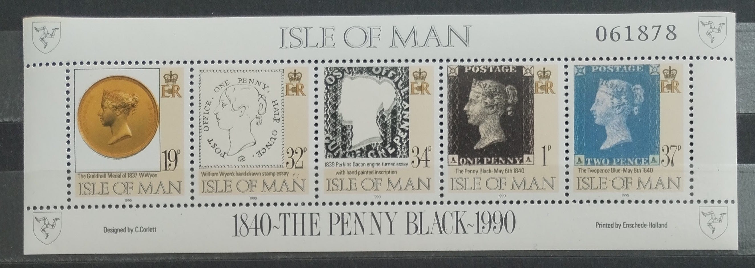 Ostrov Man 1990 Výročí známky Penny Black