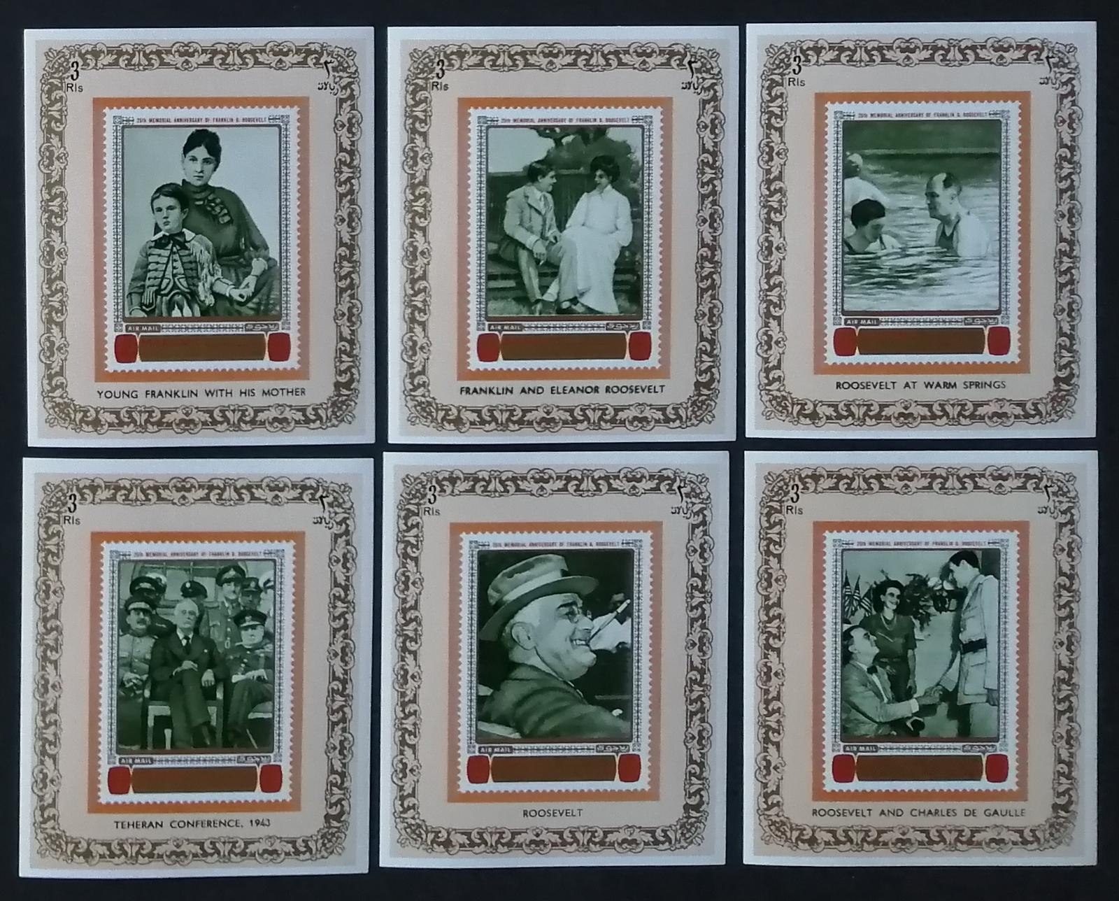 Manama 1971 Mi.327-2B 22€ Prezident Roosevelt a jeho život, DELUXE