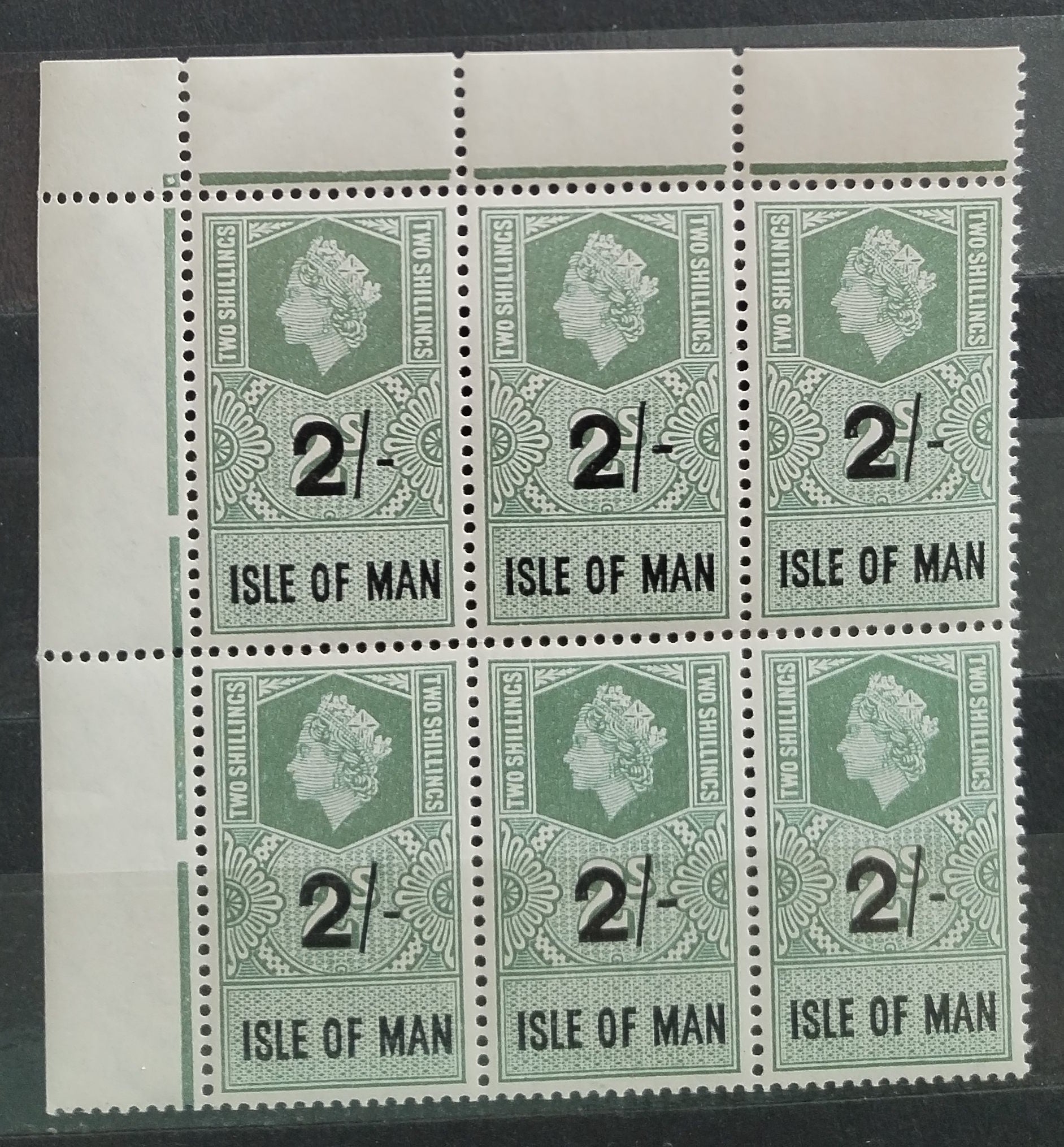 Ostrov Man 1960 Fiskální přetisky