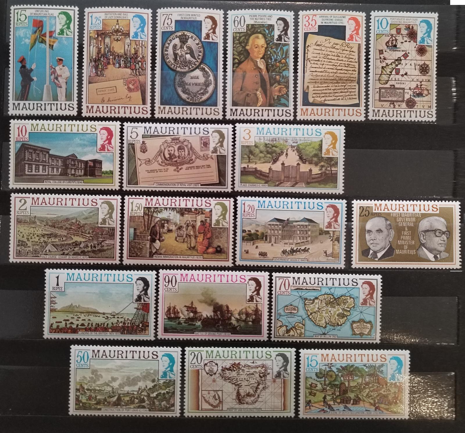 Mauricius 1978 Definitiva: Ostrovní mapy, kultura a historie (-25c)