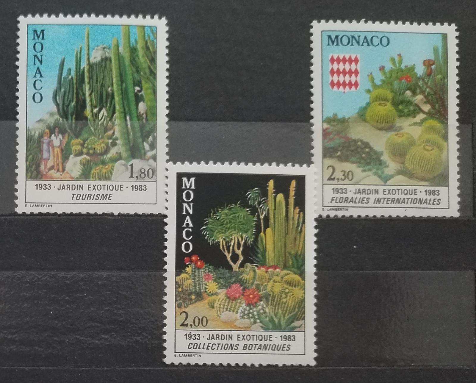 Monako 1983 Exotická zahrada, půl kompletu