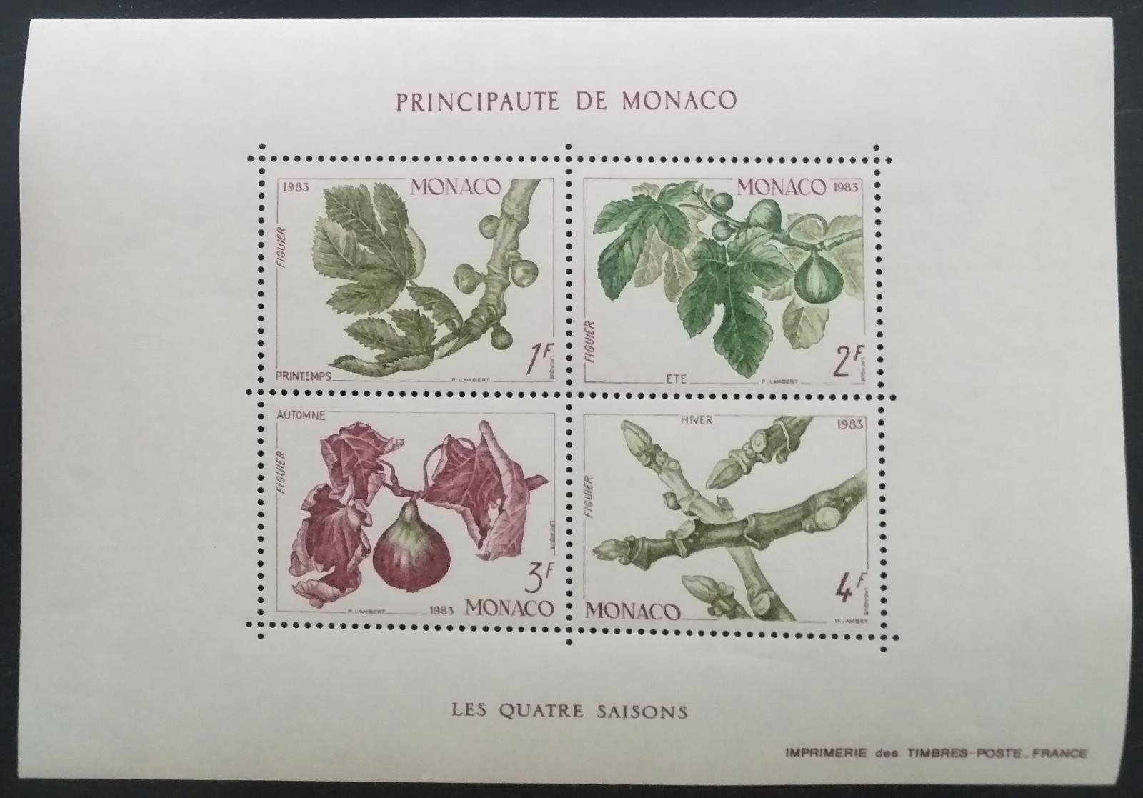 Monako 1983 Fíkus a květiny, Flora
