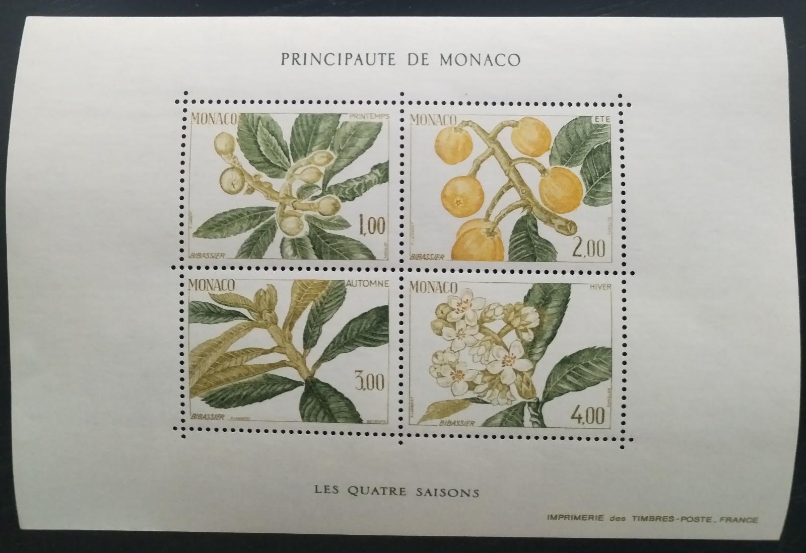 Monako 1985 Mišpulník a květiny, Flora