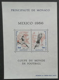 Monako 1986 Bl.33 6,5€ Světový pohár Mexiko, sport