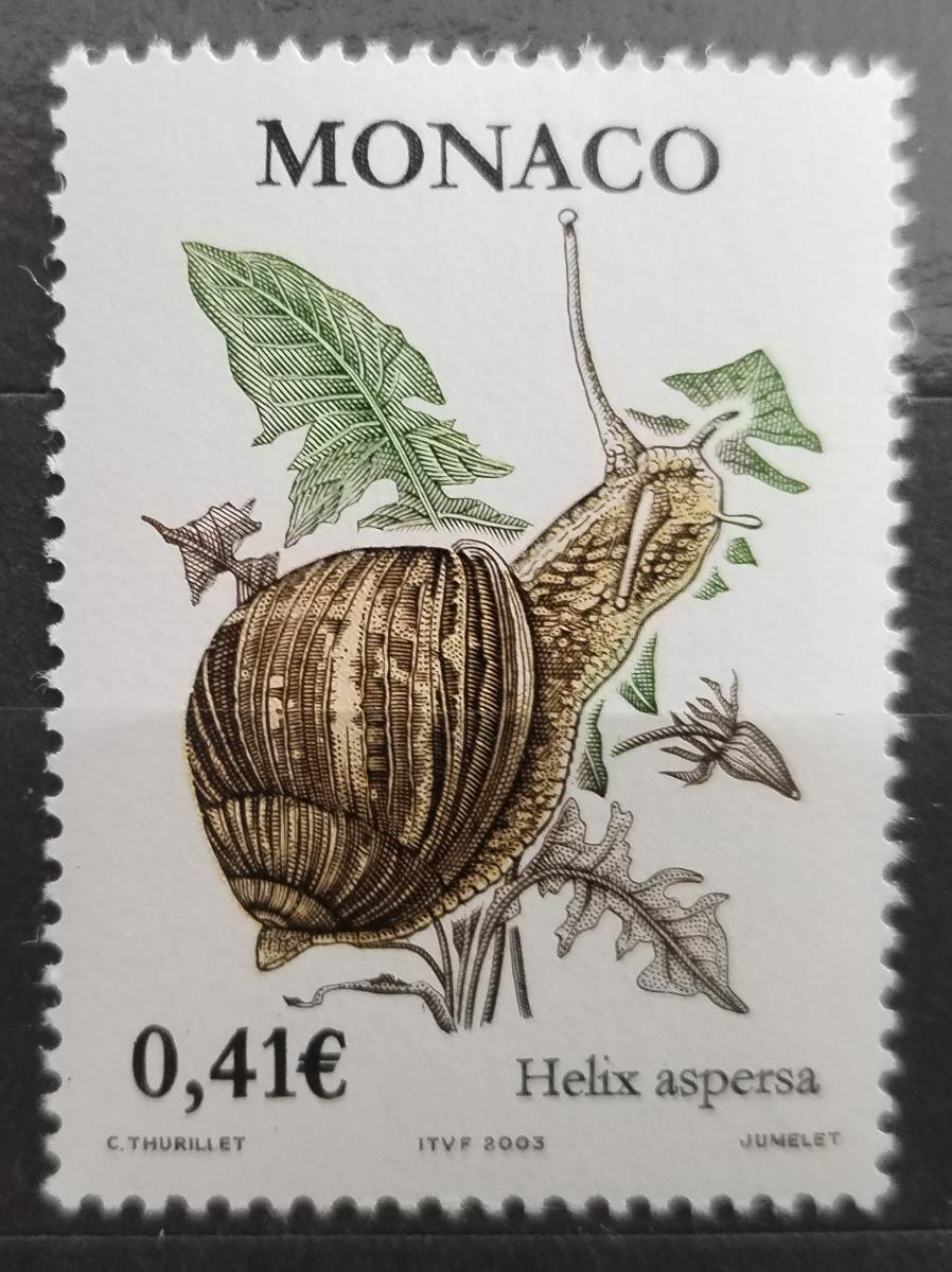 Monako 2002 Dotisk - Plazi a hlemýždi