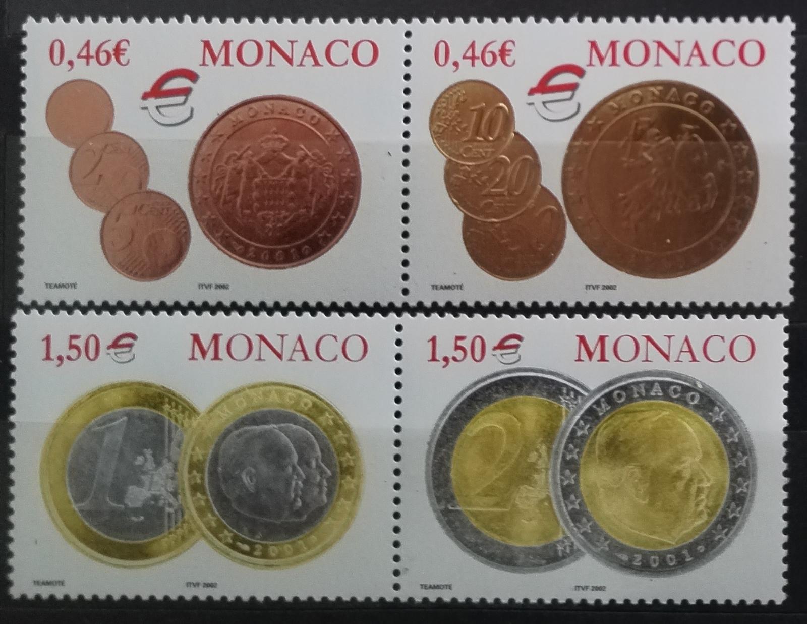 Monako 2002 Euro a mince