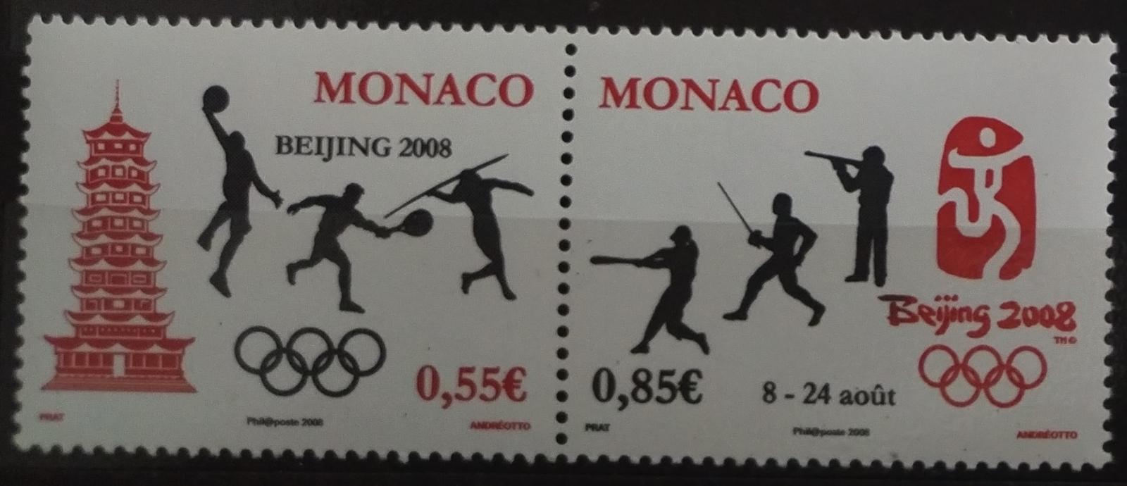 Monako 2008 Olympijské hry Peking. Sport