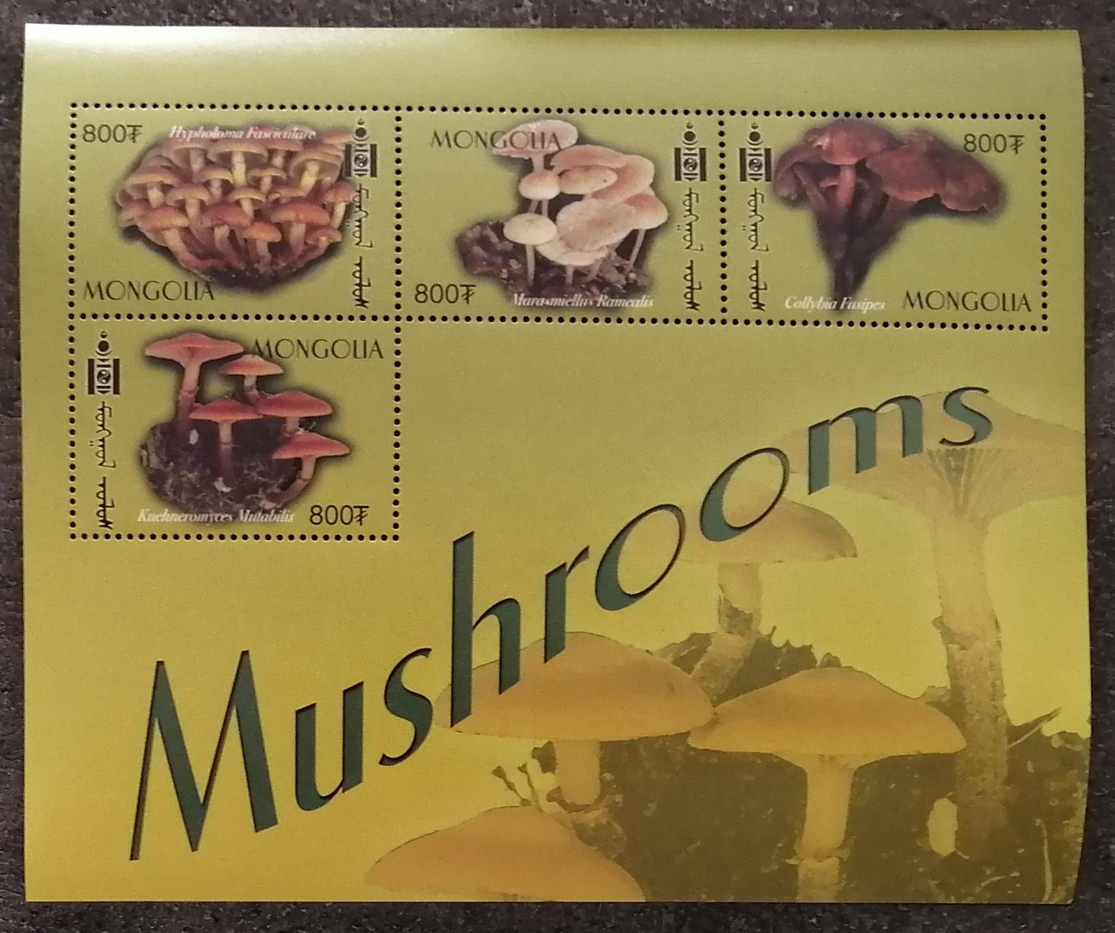 Mongolsko 2003 Mi.3476-9 8€ Houby a flora země, Mykologie