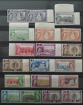 Montserrat 1953 115£ Definitiva Alžběty II. s dotisky "PRESIDENCY"