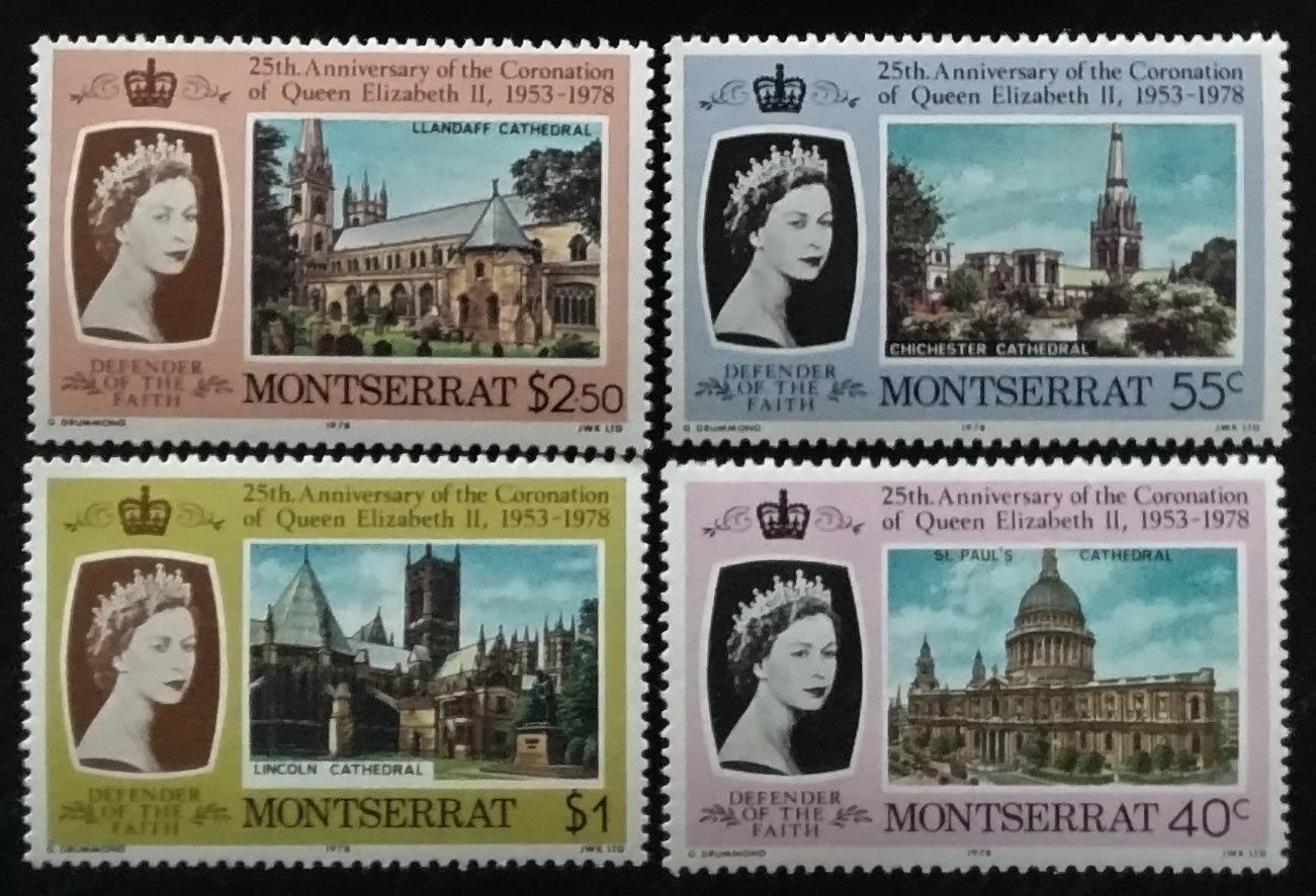 Montserrat 1978 Výročí korunovace královny Alžběty II.