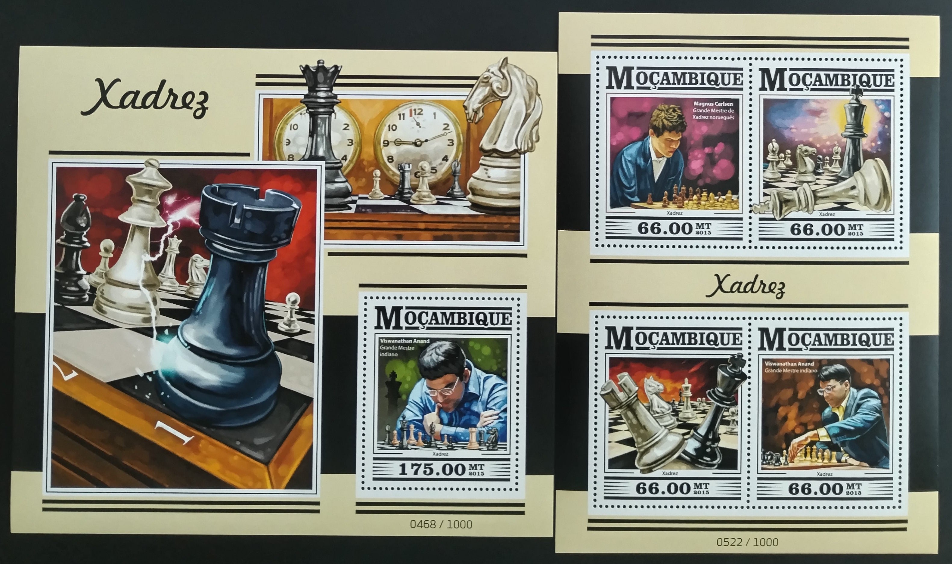 Mozambik 2015 Figury a šachy, Magnus Carlsen