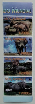 Mozambik 2002 7€ Sloni afričtí a africká fauna země