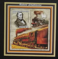 Mozambik 2002 Bl.153 14€ - Robert Stephenson, parní lokomotivy, vlaky