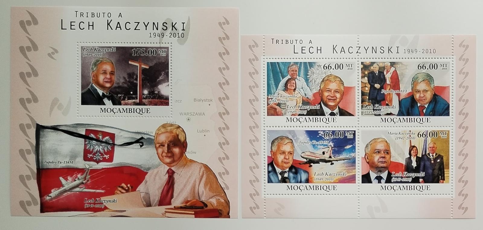 Mozambik 2010 25€ Smrt Lecha Kaczynského, Polsko a kultura