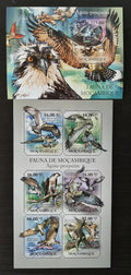 Mozambik 2011 Mi.4917-2+Bl.505 22€ Fauna Mozambiku - orlovec, ptáci