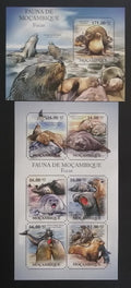 Mozambik 2011 Mi.4966-1+Bl.512 22€ Fauna Mozambiku - tuleni