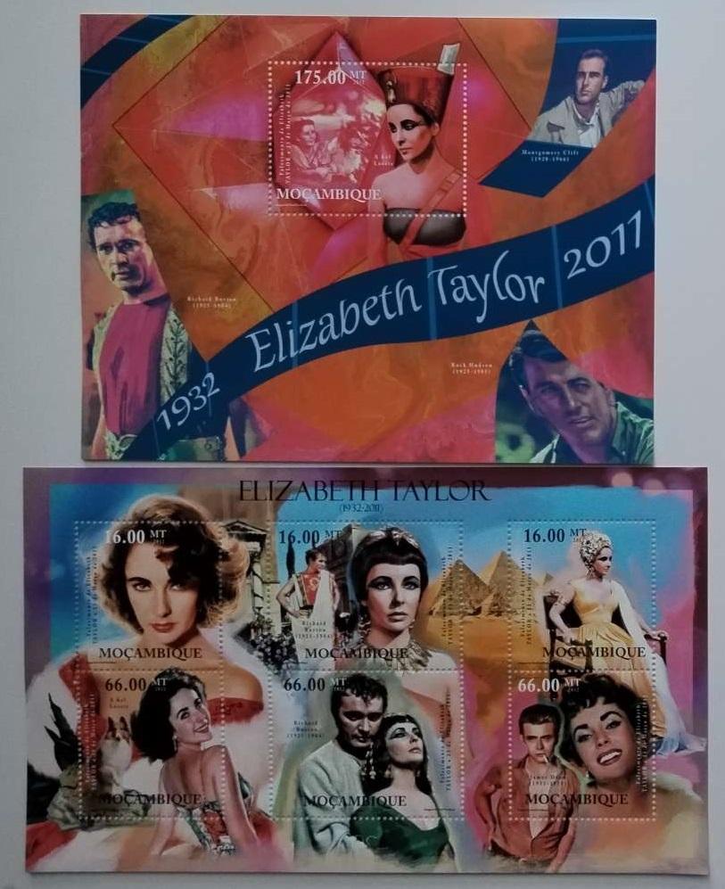 Mozambik 2012 Mi.5638-3+Bl.609 24€ Rok od smrti Elizabeth Taylor