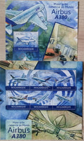 Mozambik 2012 Mi.6062-7+Bl.676 24€ Letadlo Airbus A380