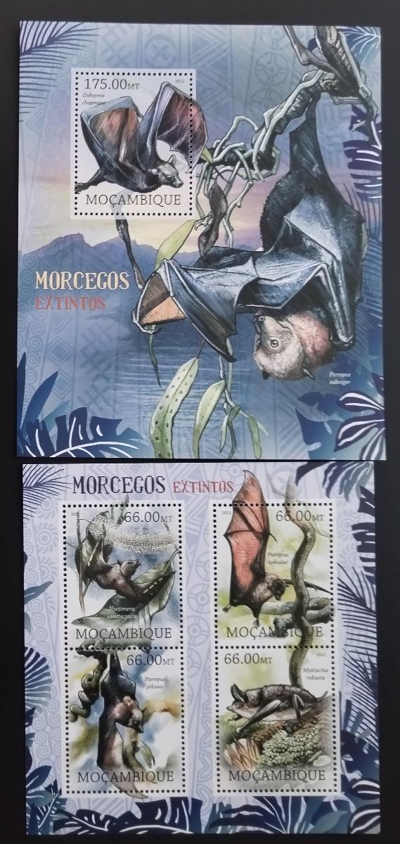 Mozambik 2012 Vyhynulé druhy fauny, Netopýři a létaví savci