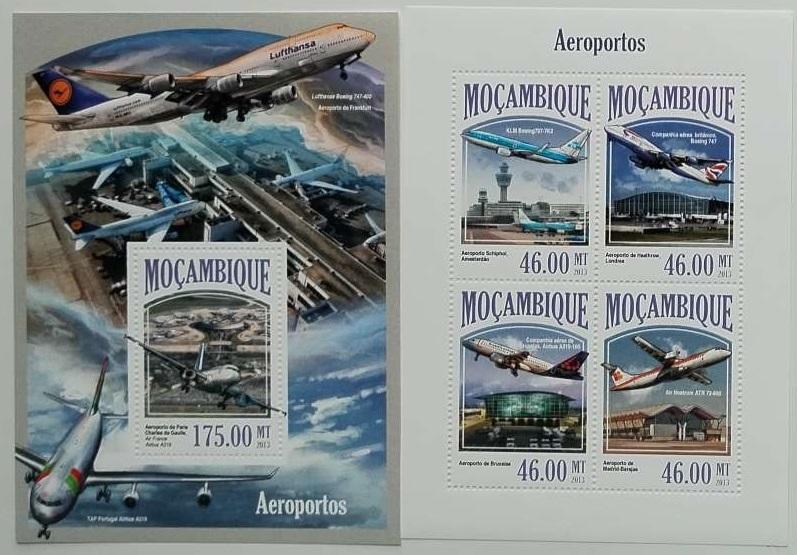 Mozambik 2013 21€ Světová letiště a letadla, Lufthansa