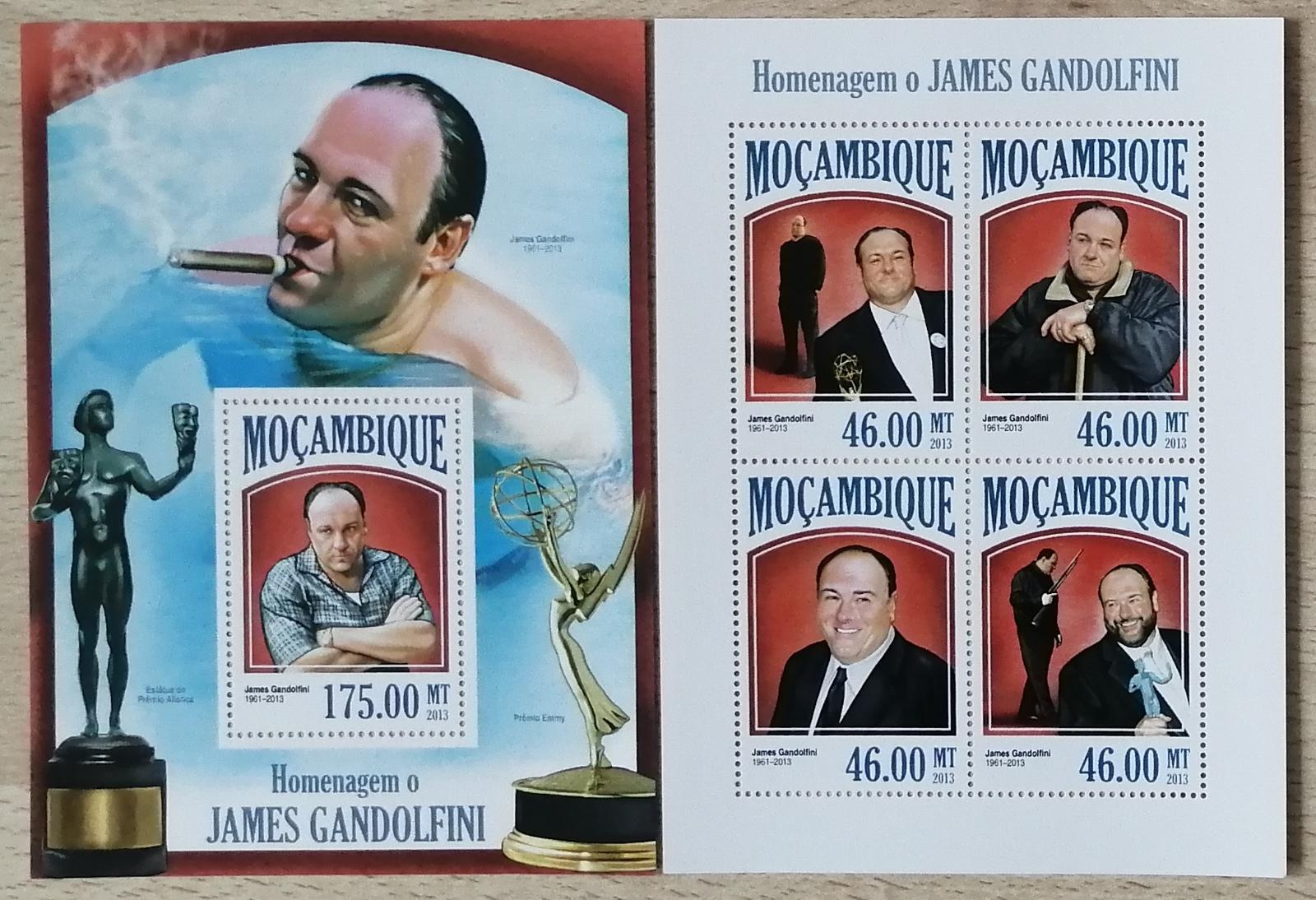Mozambik 2013 Mi.6877-0+Bl.815 21€ Smrt herce Gandolfiniho, film